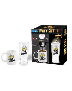 Men's gift coffee and beer