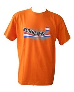 T-shirt met  vintage opdruk NL